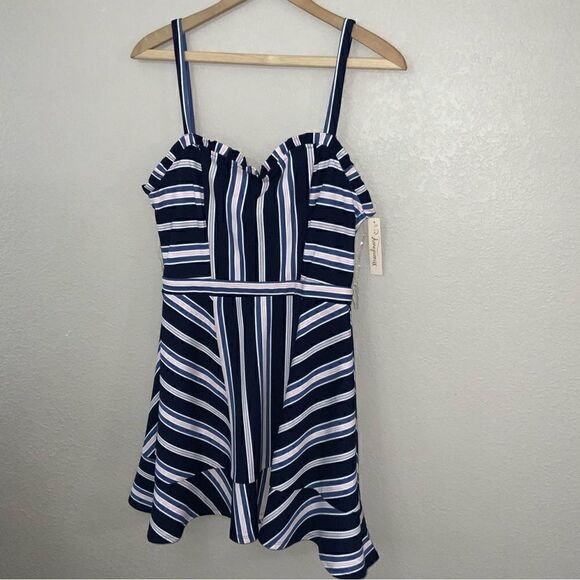 Xtraordinary Blue Dress size M Pinstripe - Picture 3 of 8